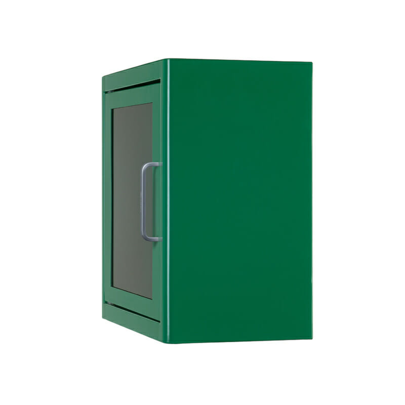 Armoire défibrillateur Armoire ARKY métal vert sans alarme (ARKY)