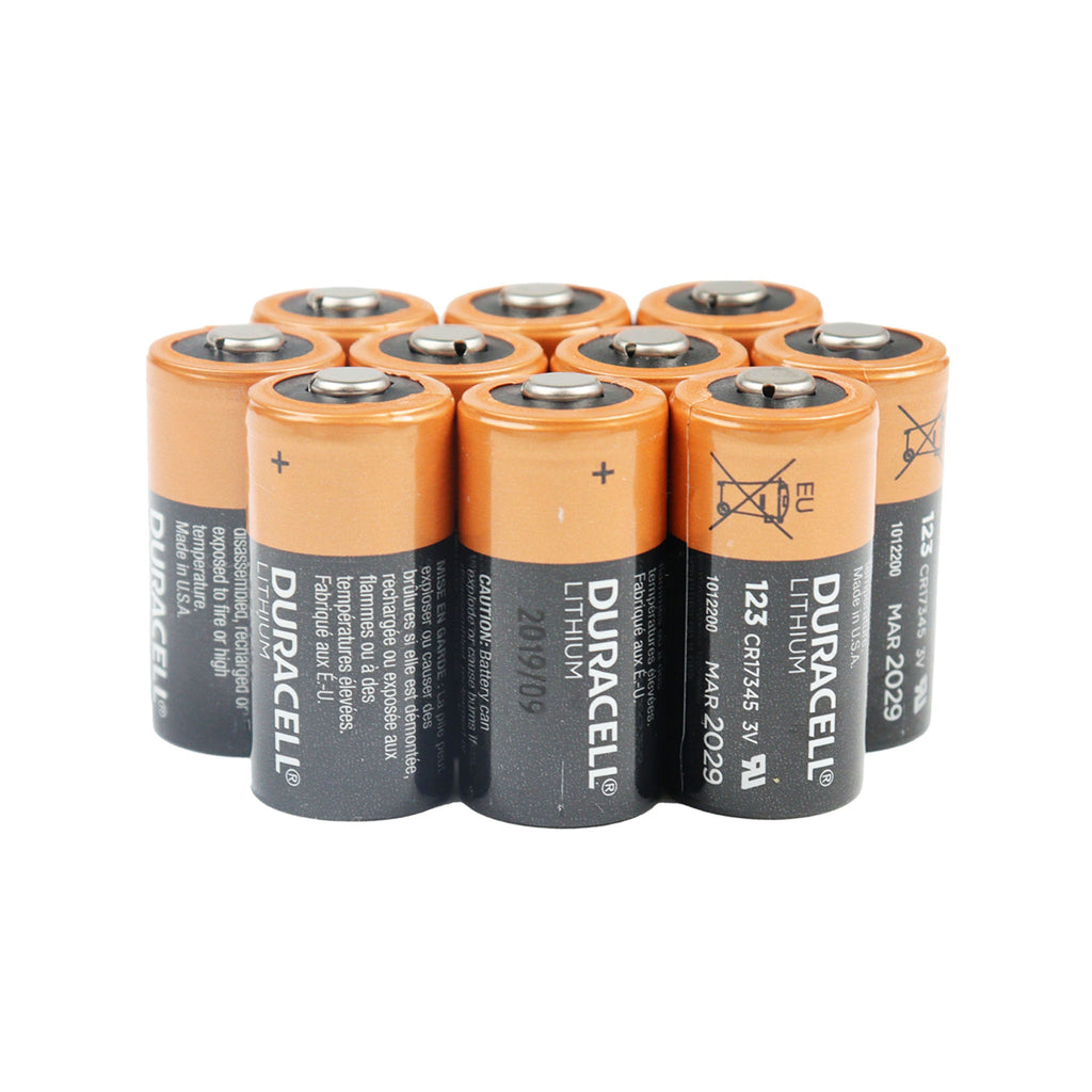 Batterie défibrillateur ZOLL AED Plus — Lot de 10 piles lithium 3V CR123 Procell compatible AED Plus