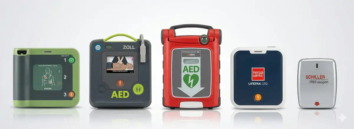 voyageur dans les transports en communs sécurisé par un défibrillateur