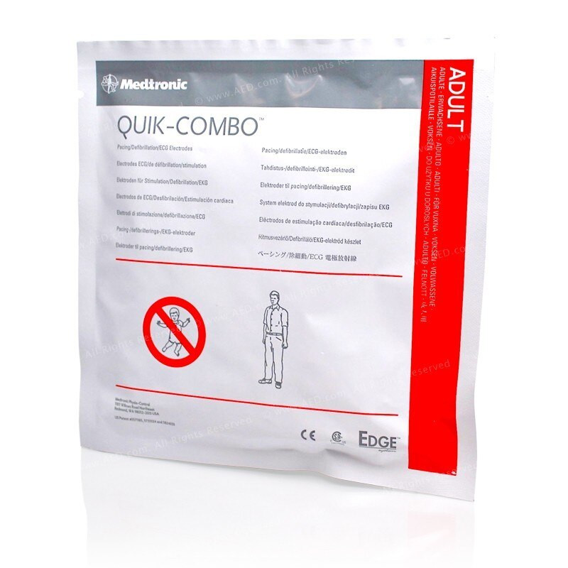 Électrode défibrillateur Électrodes Quick Combo Lifepak compatible Lifepak (série)