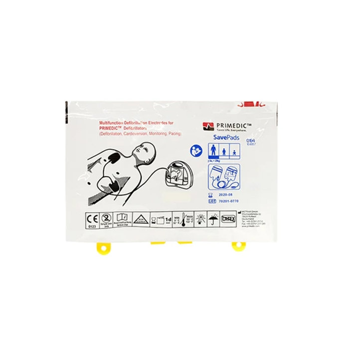 Électrode défibrillateur Électrodes Primedic Savepads compatible HeartSave AED / PAD