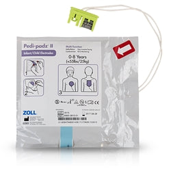 Électrode défibrillateur ZOLL Pedi-padz II enfants AED Plus/Pro compatible AED Plus / AED Pro