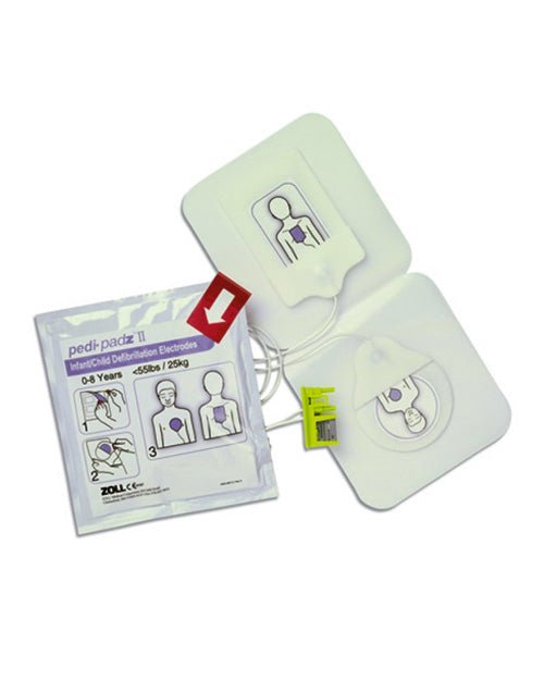Électrode défibrillateur ZOLL Pedi-padz II pédiatriques compatible AED Plus / AED Pro